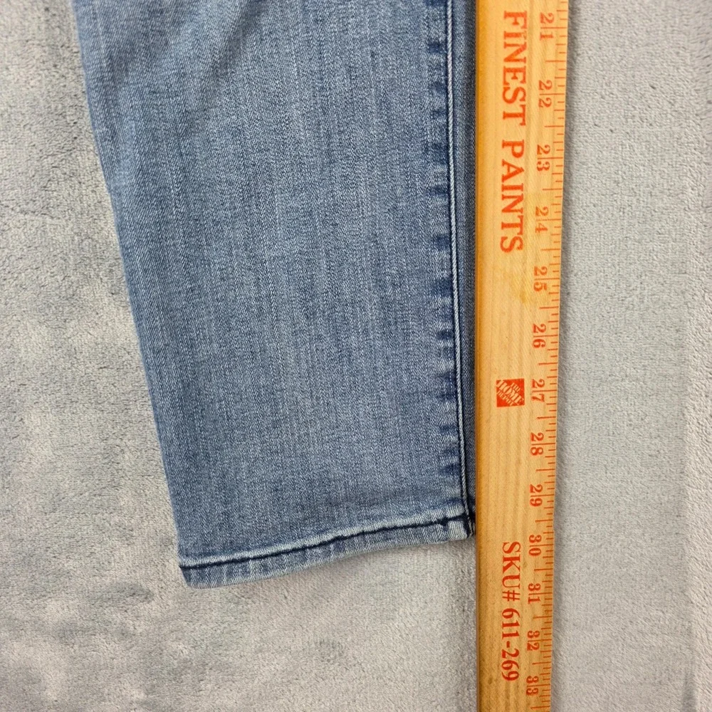 Warp + Weft AMS Amsterdam Slim Jeans Mens‎ 33x32 Sunbleach Blue Stretch Denim
